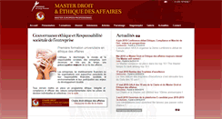 Desktop Screenshot of masterethique.fr